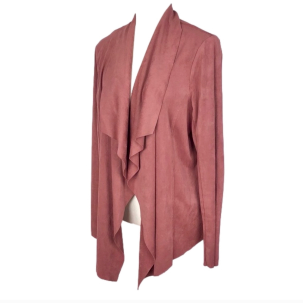 Jules & Leopold faux-suede cardigan